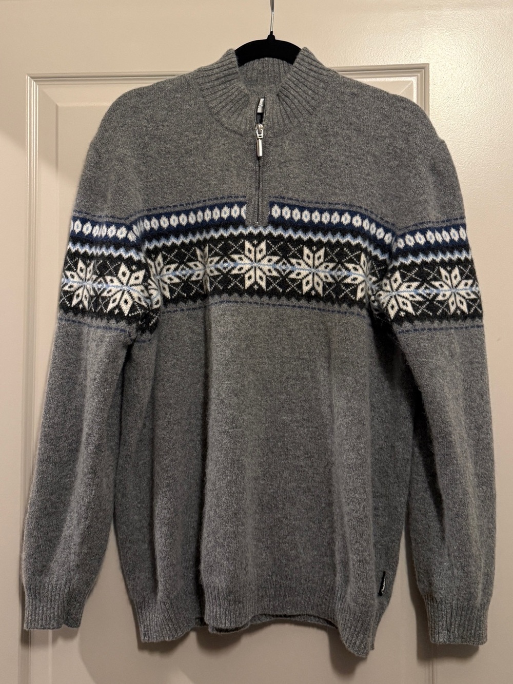 Steffner 100% Wool Zip-Up Sweater